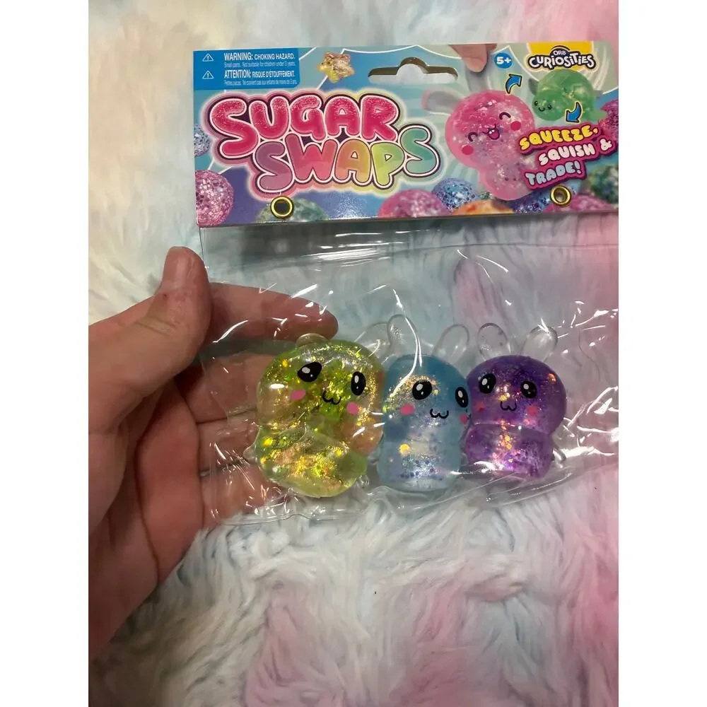 NWT ORB Curiosities Sugar Swaps 3 Pack Squishy Fidget Toys